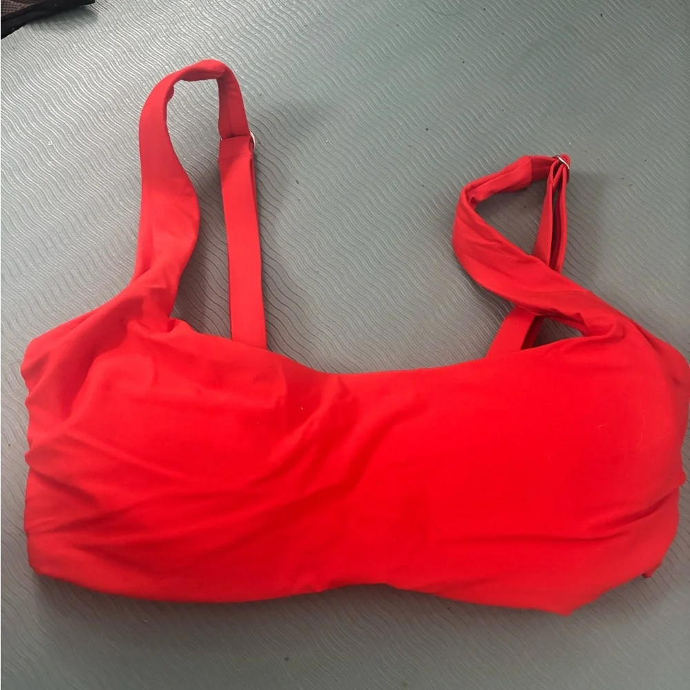athleta Vibrant orange Bikini Top size 32 D/DD - Picture 4 of 6